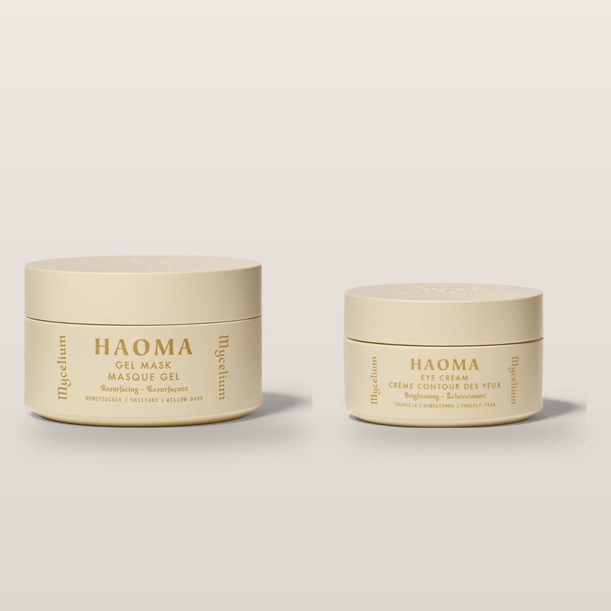 HAOMA Mycelium Restore Duo gift set: Gel Mask and Mycelium Eye Cream